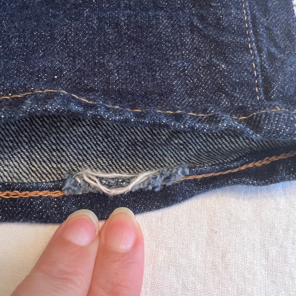 LEVIS VINTAGE CLOTHING- 505-0217 *31x 34- pls read below- rare RED LINE BIG E. - Picture 11 of 16